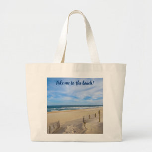 Emmène-moi à la plage ! Sac en toile Jumbo