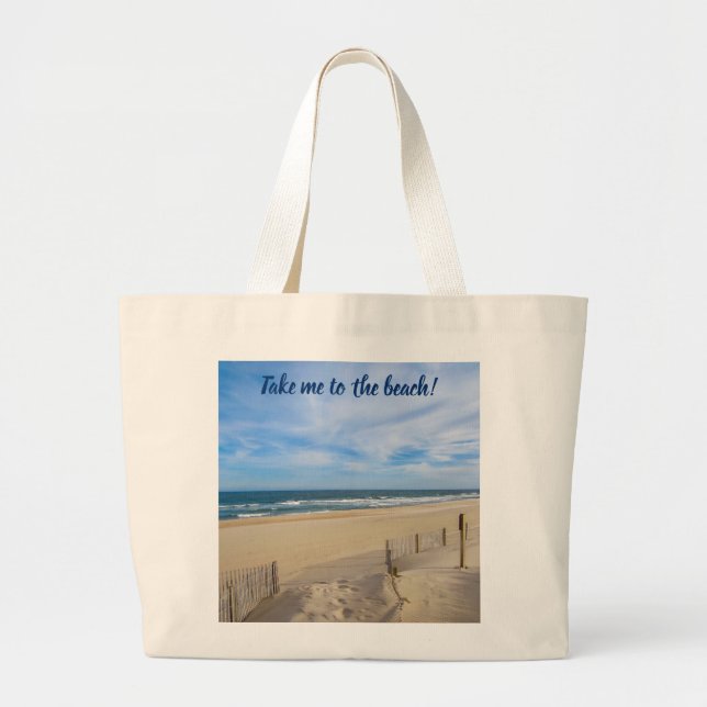 Emmène-moi à la plage ! Sac en toile Jumbo (Devant)