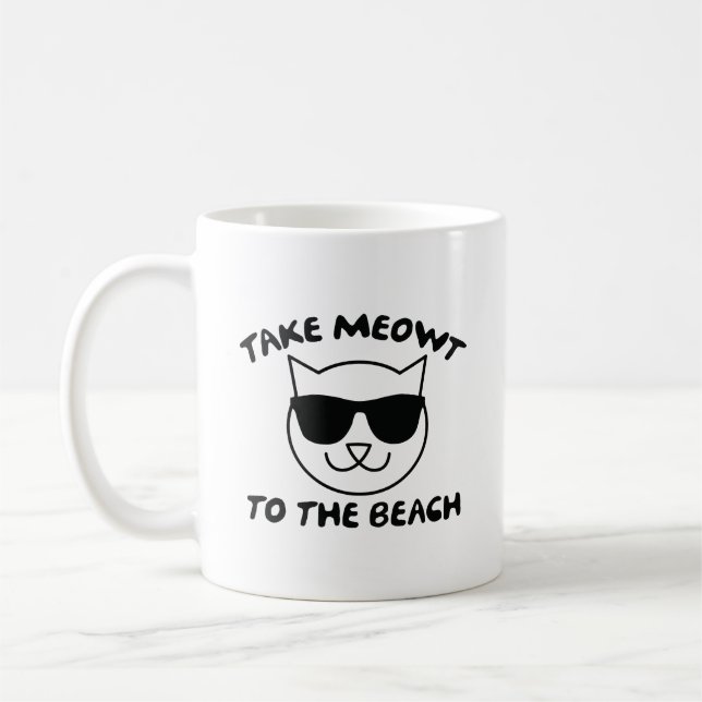 Emmenez-Vous À La Mug De Café De La Plage (Gauche)