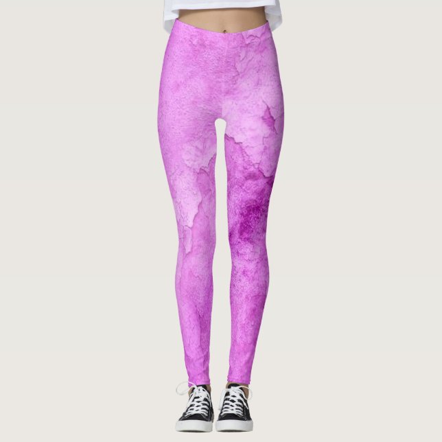 Emo rose Fille Coeur Grunge Rave Leggings (Devant)