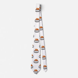 Emoji Curling Stone cravate homme necktie