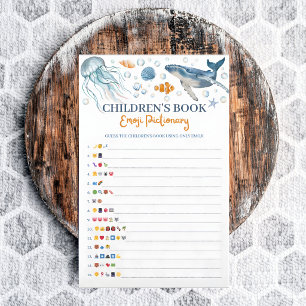 Emoji de livre pour enfants Jeu de Baby Shower Côt