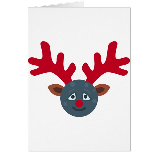 emoji de lune de rennes de noël (Devant)
