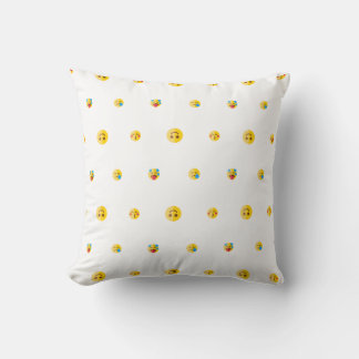 Emoji Delight Coussin décoratif