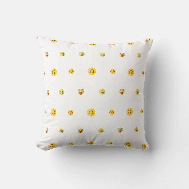 Emoji Delight Coussin décoratif (Recto)