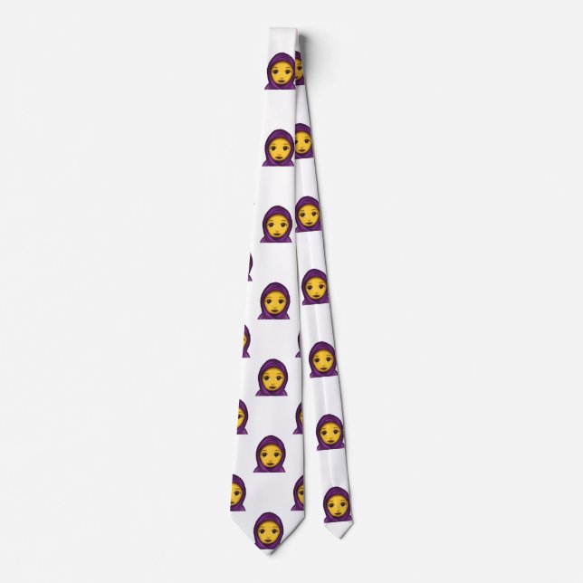 emoji hijab, homme cravate (Devant)