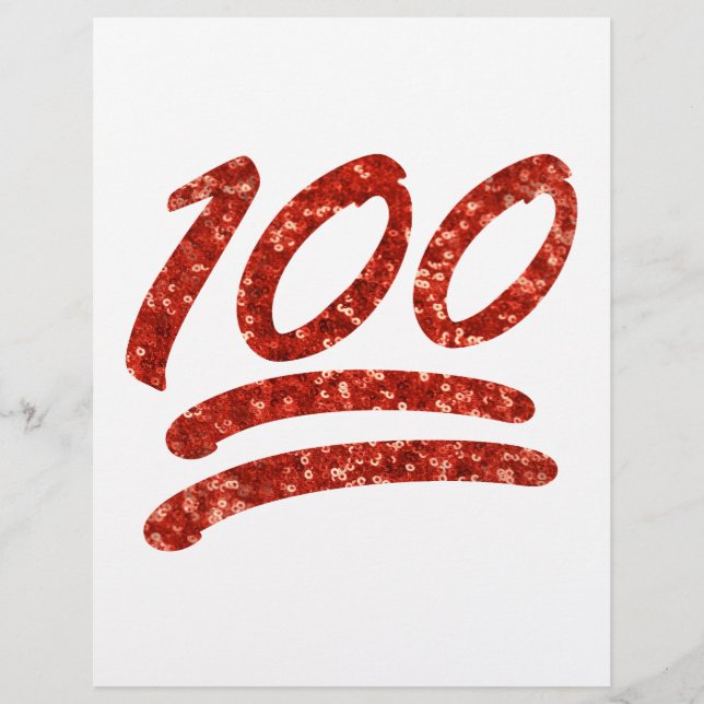 emoji pailleté cent (Devant)