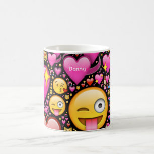 EMOJI PERSONNALISÉ LOVE Kids Mugs nommé