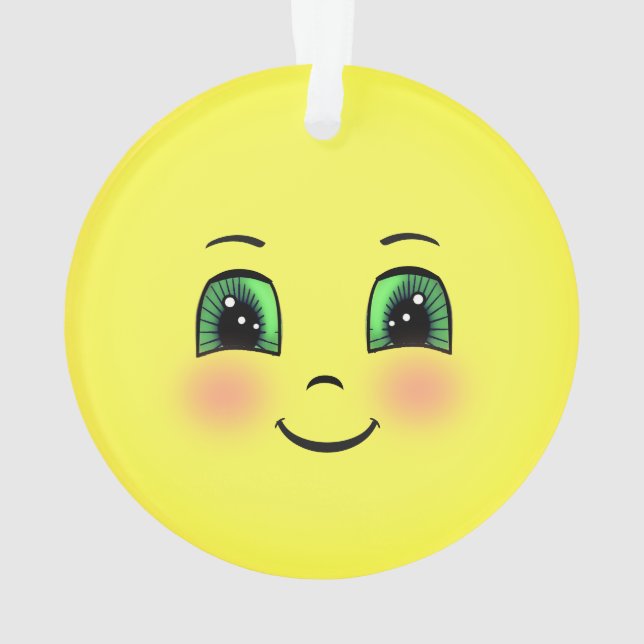 Emoji visage heureux soleil mignon (dos)