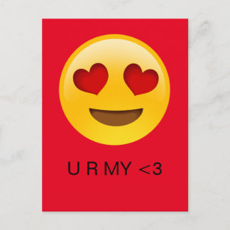 Emoji Vous êtes mon coeur carte de Saint-Valentin