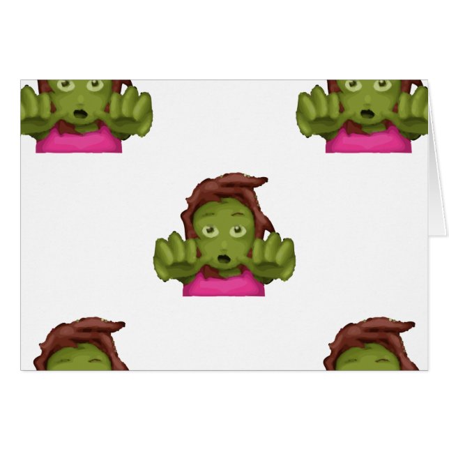 emoji zombie femme (Devant horizontal)