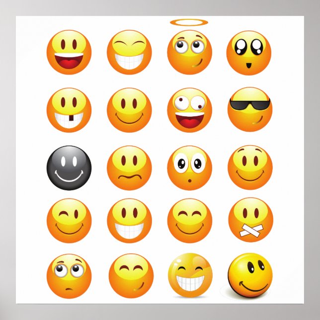 emojis art poster (Devant)