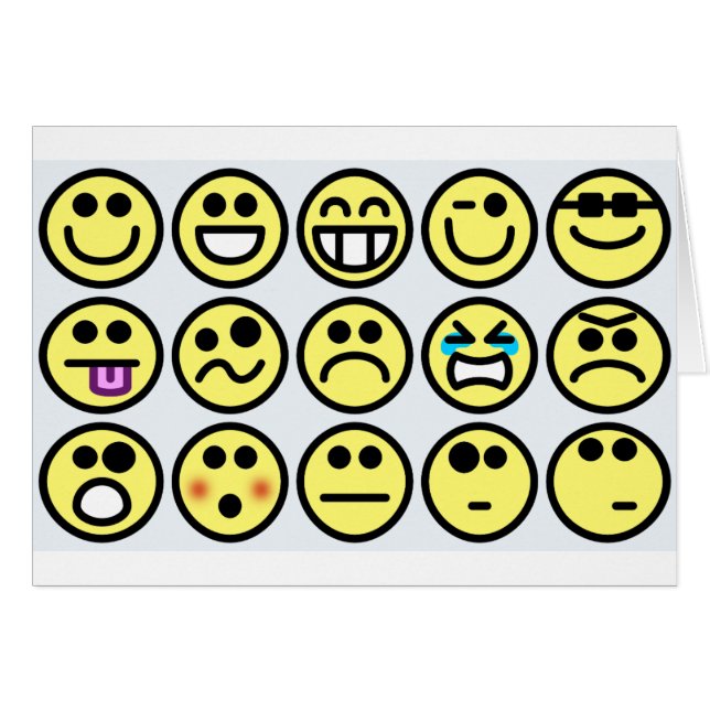 emoticon happy face (Devant horizontal)