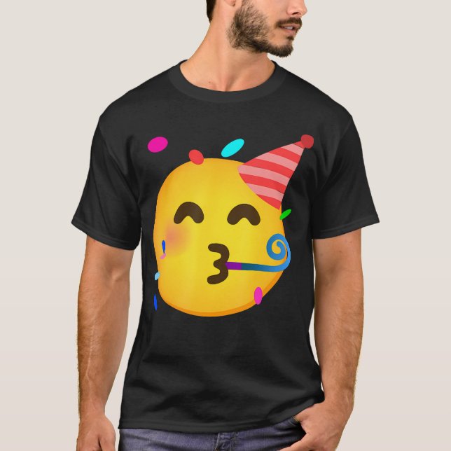 Emoticon Partys Visage Anniversaire T-shirt (Devant)