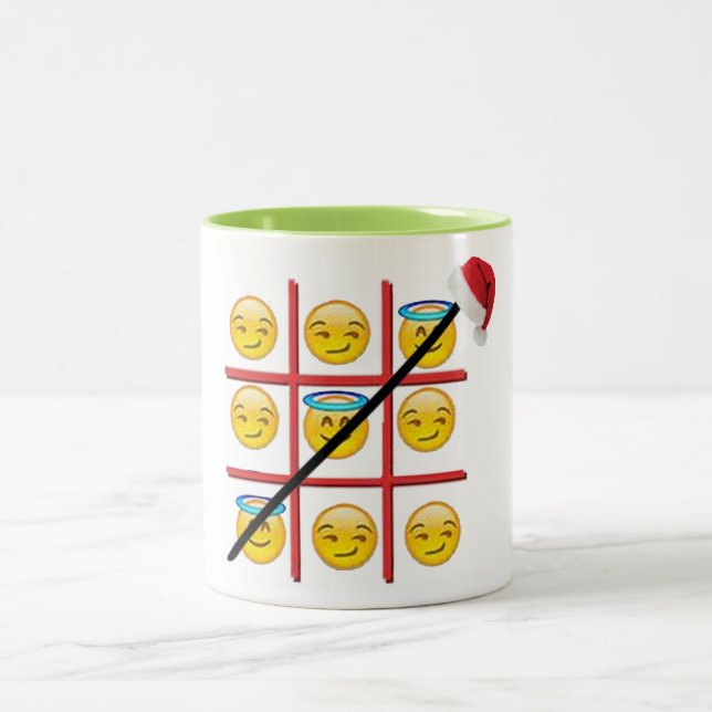 émoticônes fun émoji-tac-orteil émoticôme noël mug (Centre)