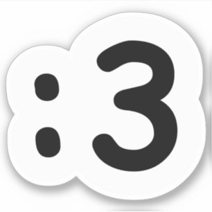 Émoticule face chat : 3 Sticker