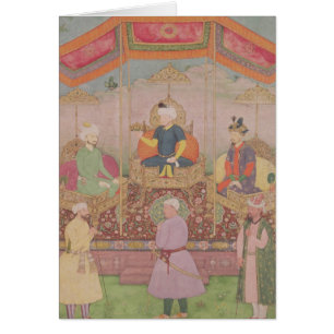 Empereur Babur de Mughal et son fils, Humayan