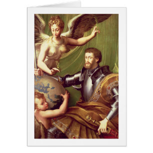 Empereur Charles V (1500-58) recevant le monde, c