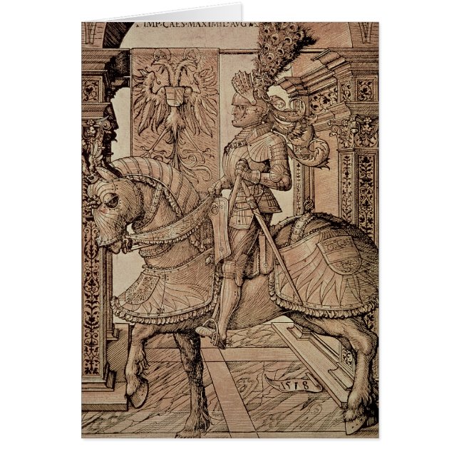 Empereur Maximilian I montant un cheval, 1518 (Devant)