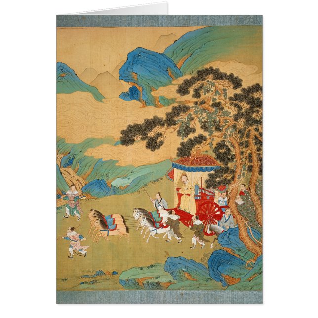 Empereur MU Wang de la dynastie de Chou dedans (Devant)