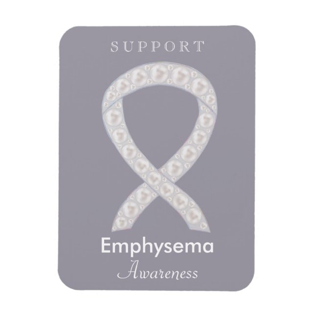 Emphysema Sensibilisation Ruban Magnets d'art pers (Vertical)