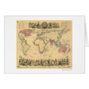 Empire Britannique dans le monde entier 1855