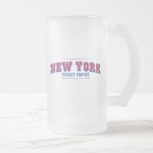 Empire d'hockey de New York tasse en verre givré