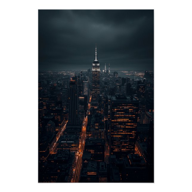 Empire Glow – Affiche de ciel nocturne cinématique (Devant)