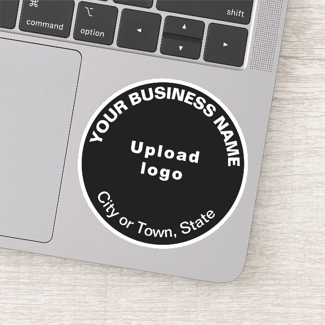Emplacement de l'entreprise sur autocollant vinyle (Détail)