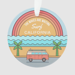 Emplacement personnalisé Ornement Surfer