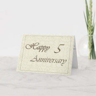 Employé 5e anniversaire Nouvelle carte classique