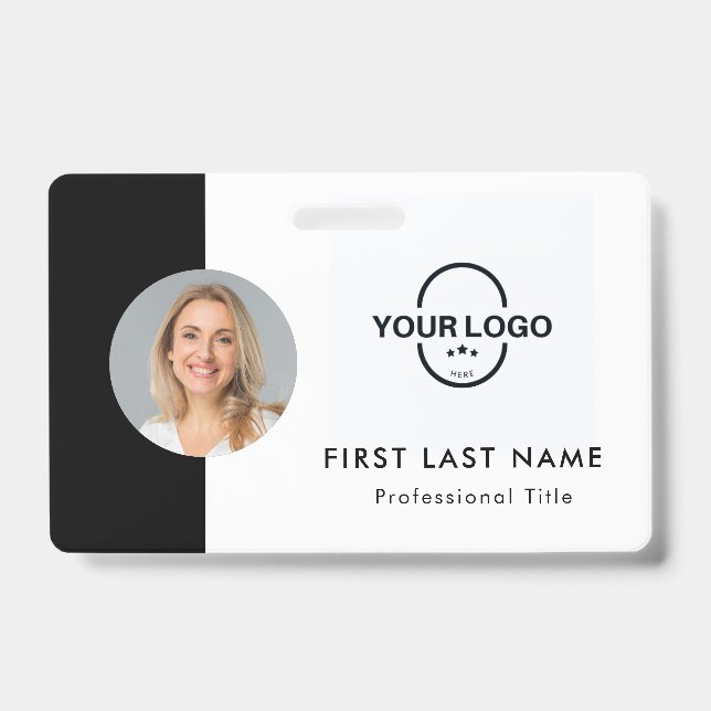Employé personnalisé - Photo, logo, badge d'identi (Avant)