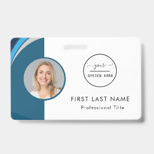 Employé personnalisé - Photo, Logo, Badge ID 