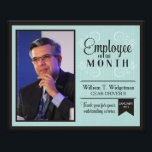 Employé photo personnalisé du mois prime d'encoura<br><div class="desc">Prix d'encouragement ou d'appréciation du personnel de l'employé du mois sur une photo imprimée pour cadrage. Vous ajoutez votre propre photo,  nom de l'employé,  titre et mois/année.</div>