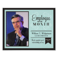 Employé photo personnalisé du mois prime d'encoura