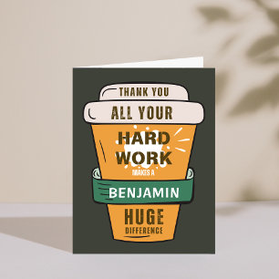 Employé Votre Travail Dur Fait Une Carte De Différ