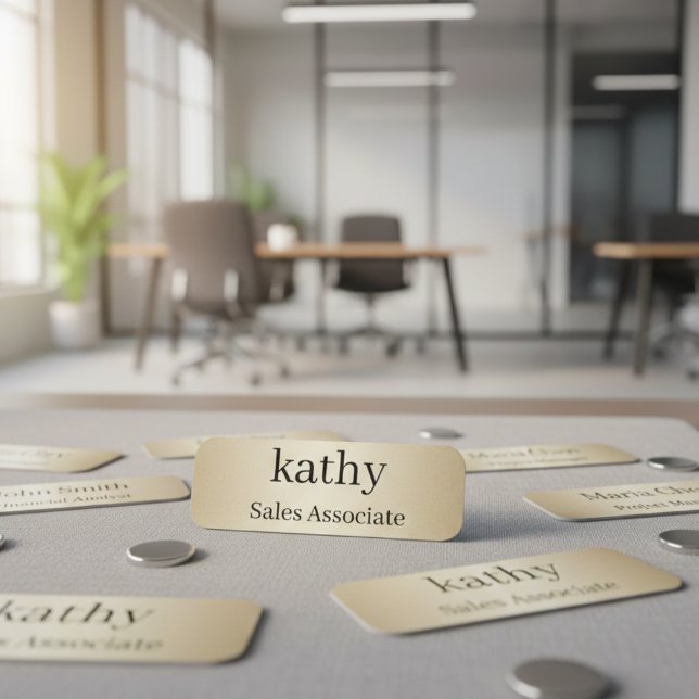 Employee Name Tag | Personalized Badge (Créateur téléchargé)