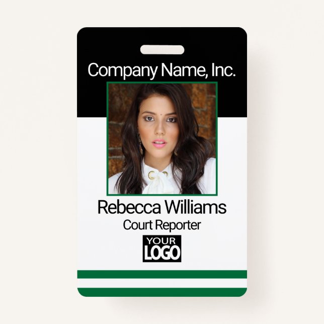 Employee Picture Badge - Dark Green (Devant)