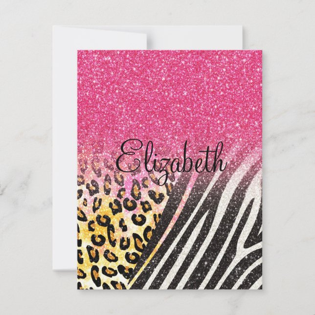 Empreinte de léopard à la mode, zèbre rayures (Devant)