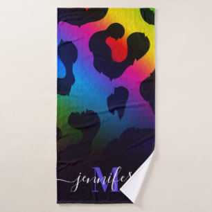 Empreinte de léopard coloré