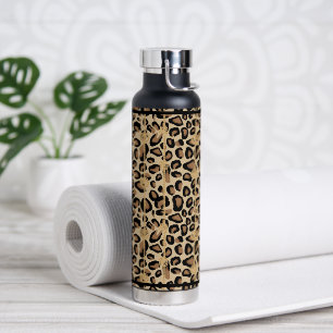 Empreinte de léopard de bouteille d'eau