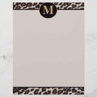 Empreinte de léopard élégant Monogram