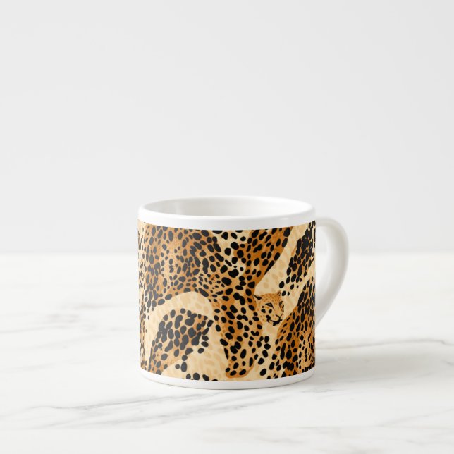 Empreinte de léopard Espresso Mug (Devant droit)