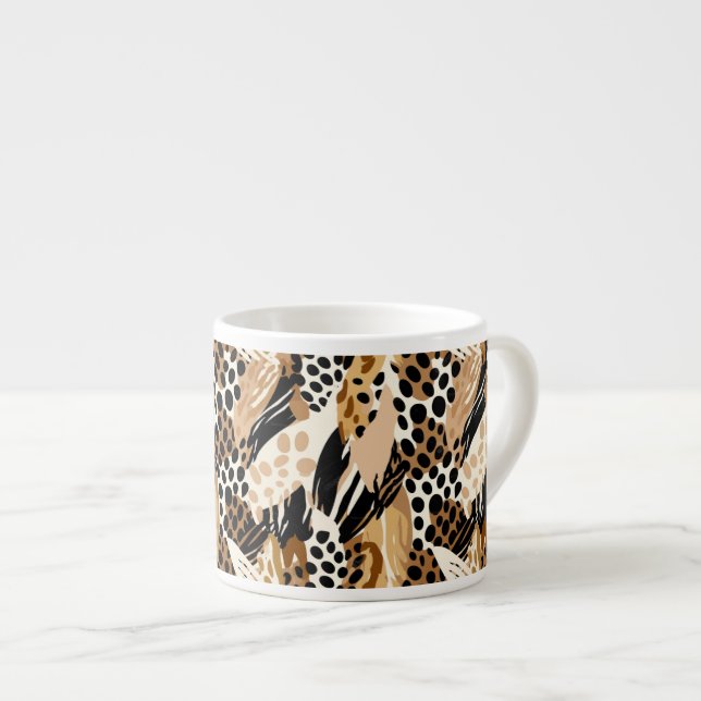 Empreinte de léopard Espresso Mug (Devant droit)