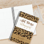 Empreinte de léopard personnalisé Hot Mess Faire m<br><div class="desc">Hot Mess But Doing My Best,  personalized planner with leopard print design. Simple,  Girly and trendy with Modern in hand in lettered typographiy - perfect for school,  office and multi-tasking mommas !</div>