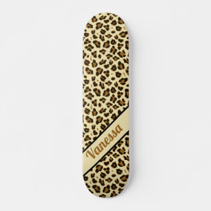Empreinte de léopard personnalisé - Skateboard pou