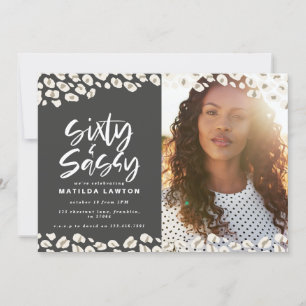 Empreinte de léopard soixante et sassy 60e anniver