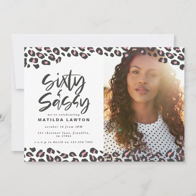 Empreinte de léopard soixante et sassy 60e anniver (Devant)