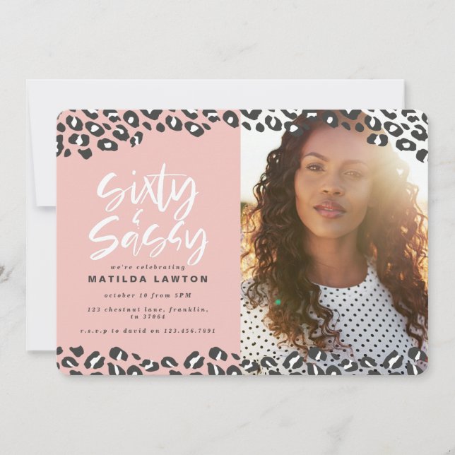 Empreinte de léopard soixante et sassy 60e anniver (Devant)