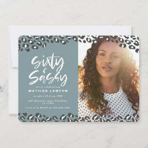 Empreinte de léopard soixante et sassy 60e anniver